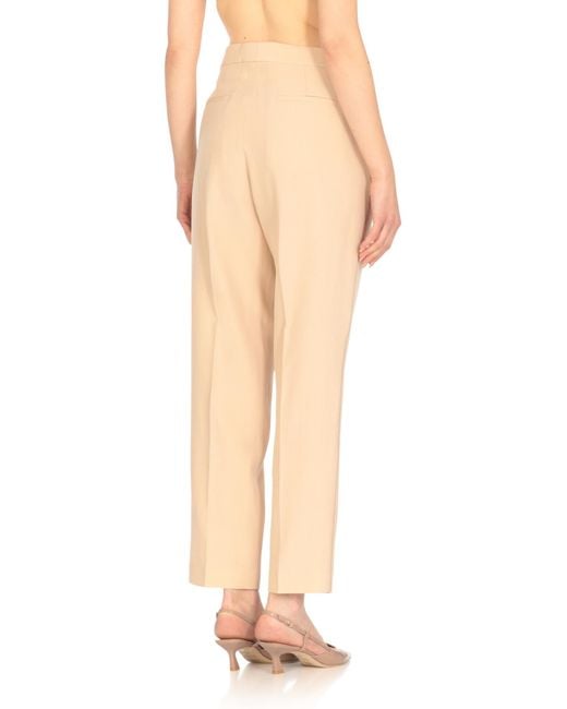 Fabiana Filippi Natural Regular Fit Cropped Trousers