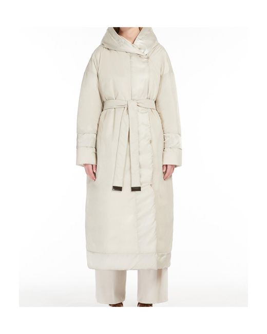 Max Mara White The Cube Button Detailed Belted Jacket
