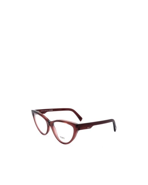 Tod's White Cat-Eye Flat Mirror