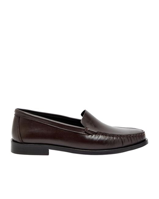 Aeyde Brown Leather Loafers
