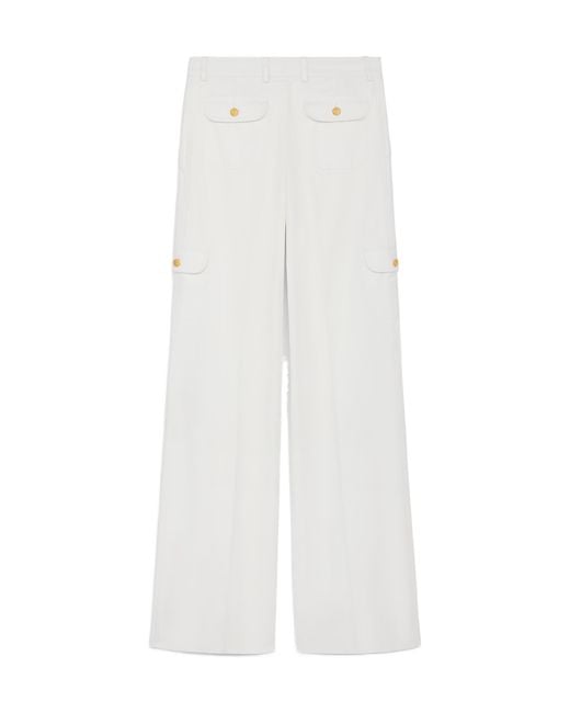Céline White Cargo Pants