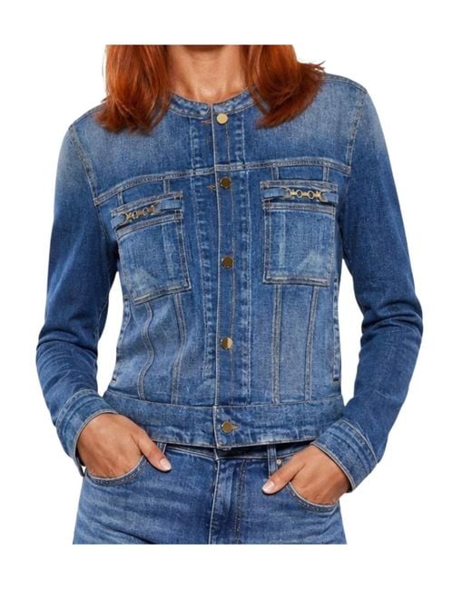 Guess Blue Long-Sleeve Denim Jacket