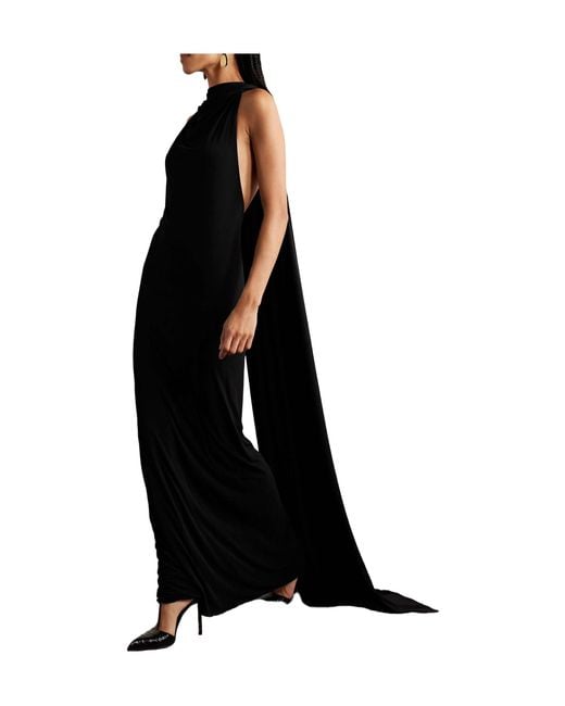 Brandon Maxwell Black Presley Maxi Dress
