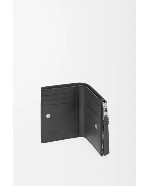 Loewe Gray Puzzle Slim Compact Wallet for men