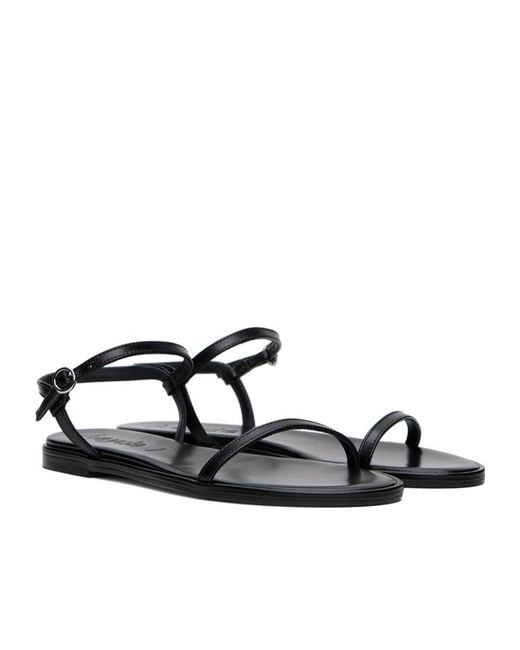 Aeyde White Nettie Flat Sandals