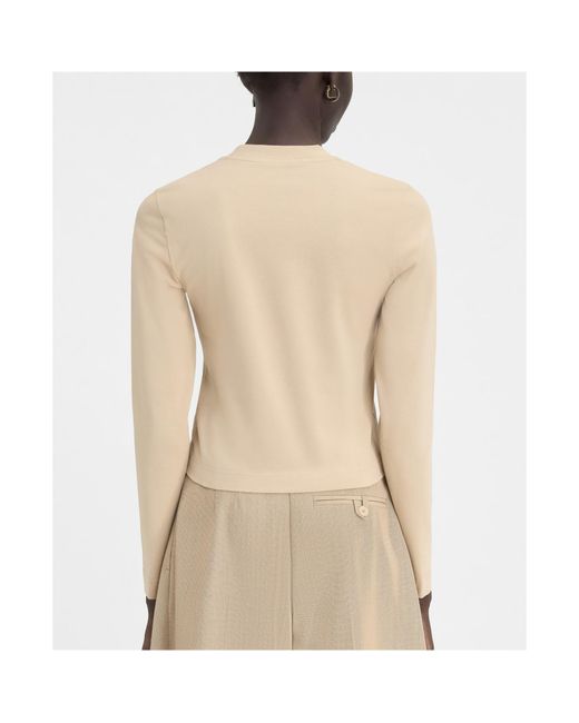 Jacquemus Natural Logo Patch Long-Sleeve Top