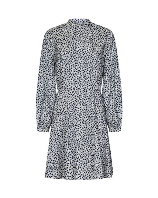 Polo Ralph Lauren Gray Floral Poplin Dress