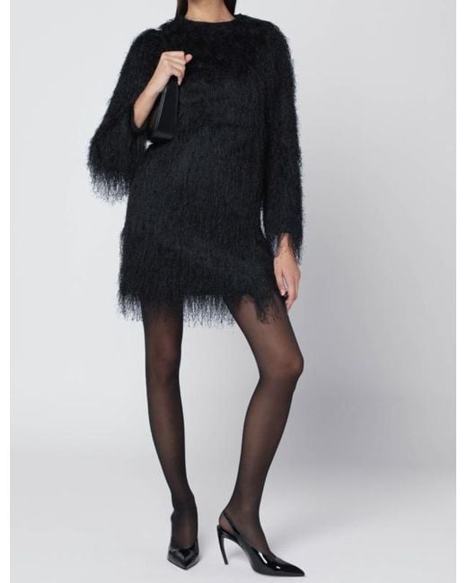 Loulou de Saison Blue Tina Fringed Dress