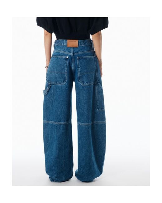 Alexander Wang Blue Boxer Insert Jeans