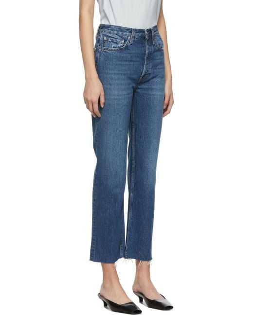 Totême Blue Totême Classic Straight-Leg Jeans