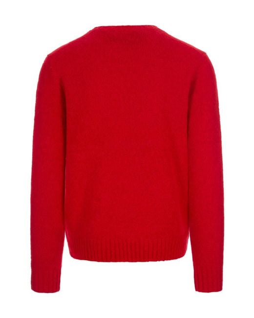 Polo Ralph Lauren Logo Embroidered Crewneck Jumper for men