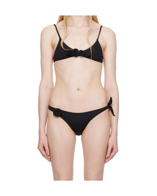 Coperni Multicolor Floral-Motif Straped Bikini Top