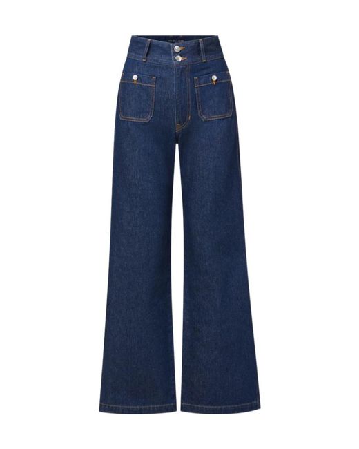 Veronica Beard Blue Taylor High Rise Jeans