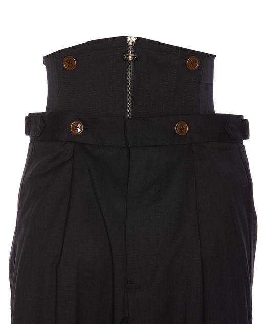 Vivienne Westwood Black Zip-Up Trousers