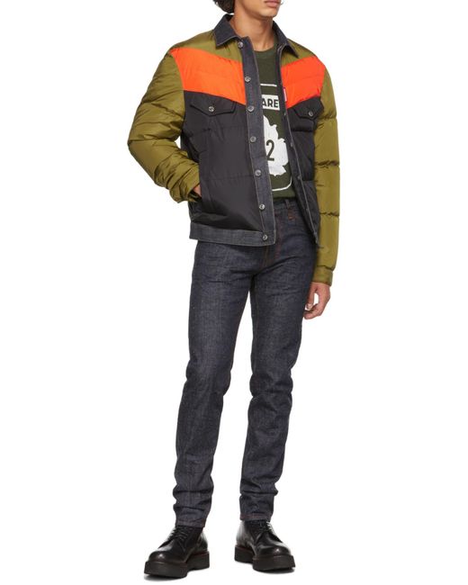 DSquared² Blue Cool Guy Rear Logo Print Jeans for men