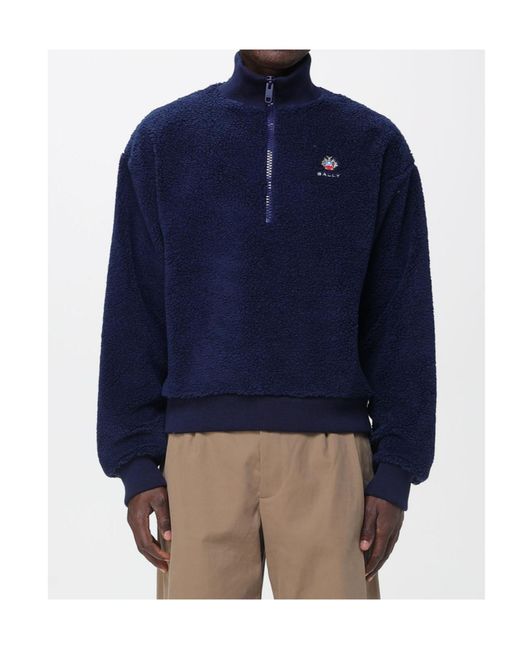 Bally Blue Long-Sleeved Sweatshirt for men