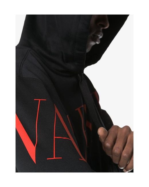 Valentino Black Logo Printed Casual Jacket for men
