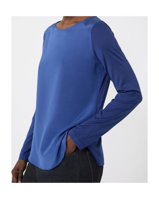 Max Mara Blue Mxpefedra Long-Sleeved Top