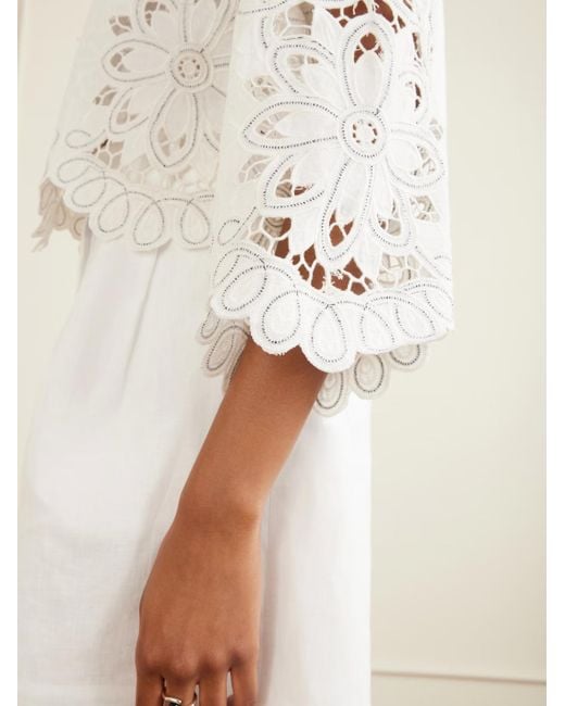 Farm Rio White Embroidered Shirt