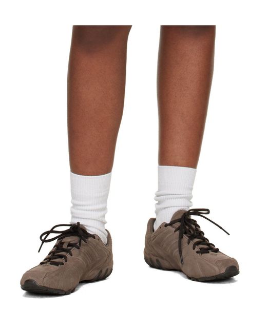 Adidas Originals Brown Ghost Sprint Panelled Sneakers