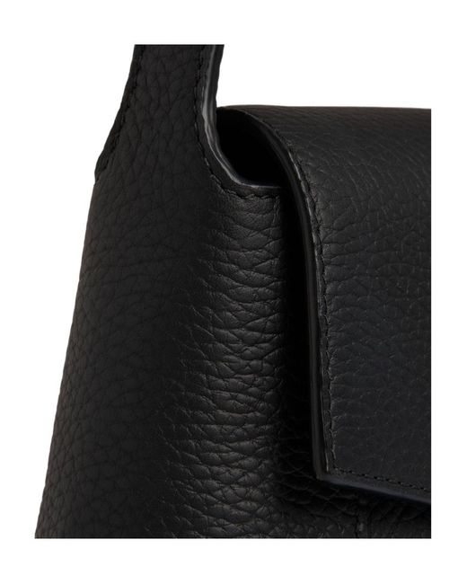 Strathberry Black Mosaic Leather Shoulder Bag