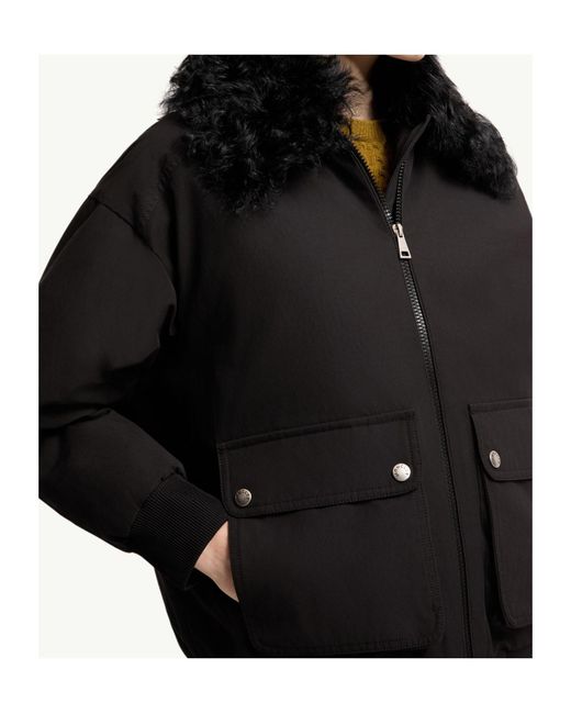 Moncler Black Rougequeue Hooded Short Down Jacket