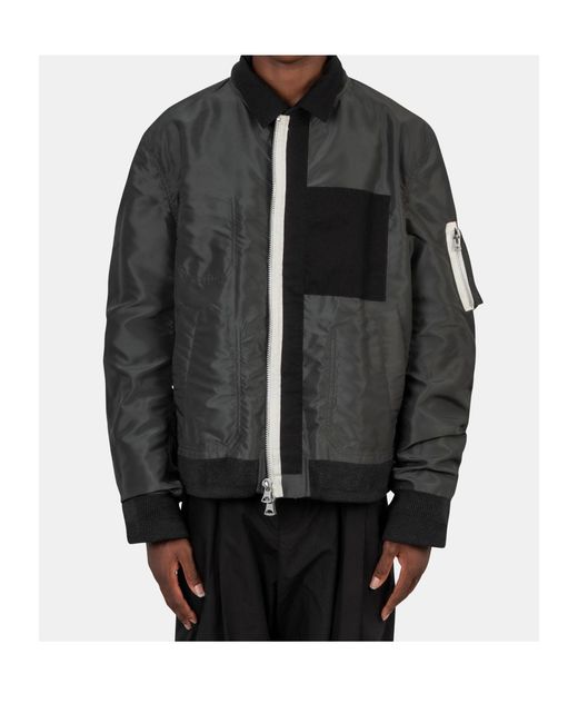 Sacai Black Reversible Work Jacket for men