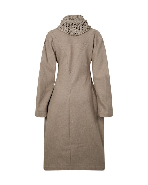 Bottega Veneta Natural Midilength Tailored Coat