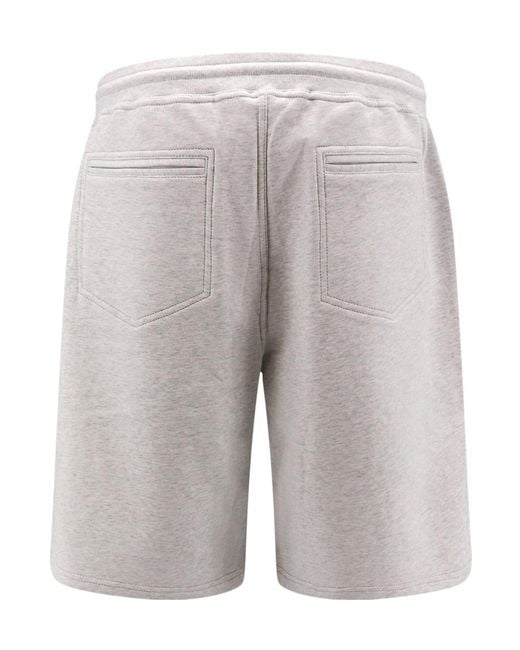 Brunello Cucinelli Gray Track Shorts for men