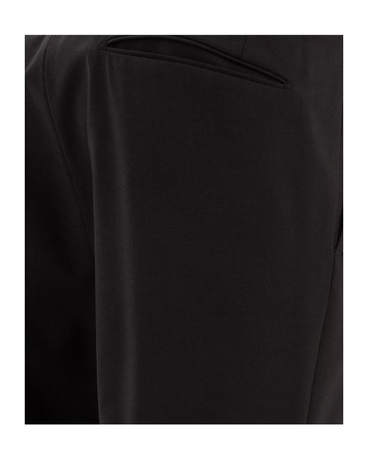 Incotex Black Elastic Waist Pants for men