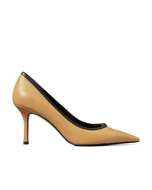 Tory Burch Metallic Double T Buckle Pumps