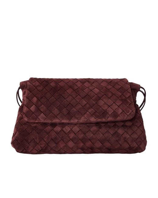 Bottega Veneta Purple Suede Mini Bag