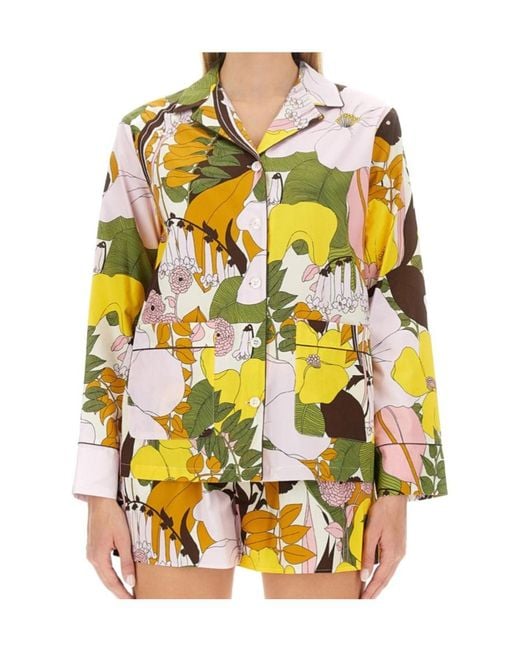 LaDoubleJ Yellow La Doublej Floral Hammock Blouse