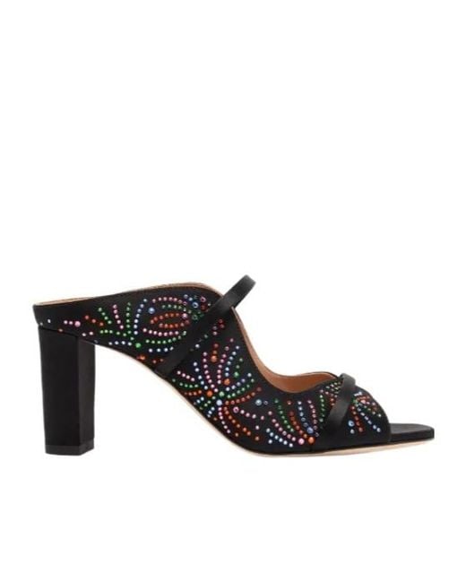 Malone Souliers Black Norah Block-Heel Sandals