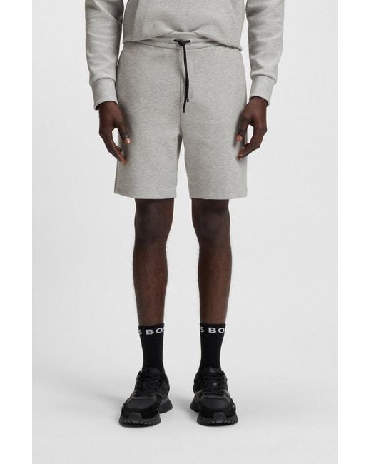 Boss Gray Drawstring Shorts for men