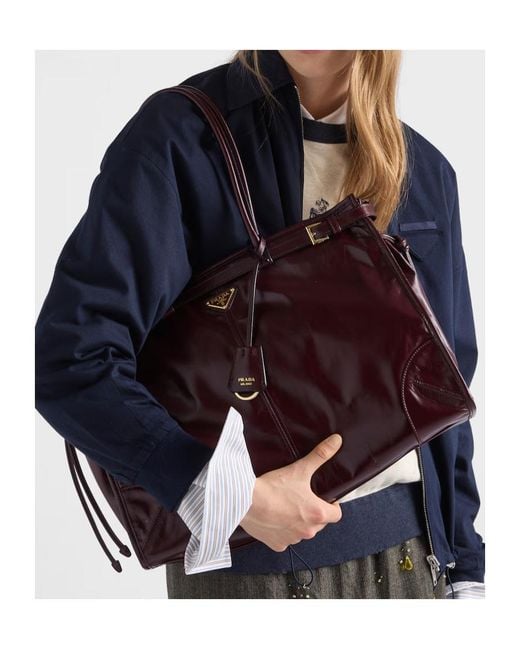 Prada Red Bonnie Extra-Large Leather Bag