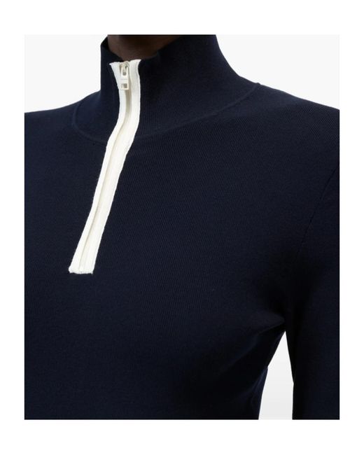 Closed Blue Halfzip Longsleeve Sweater