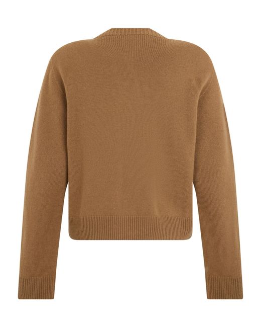 Fabiana Filippi Brown Long-Sleeved Sweater