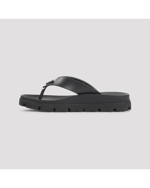 Prada Multicolor Soft Cage Logo Flip-Flops for men