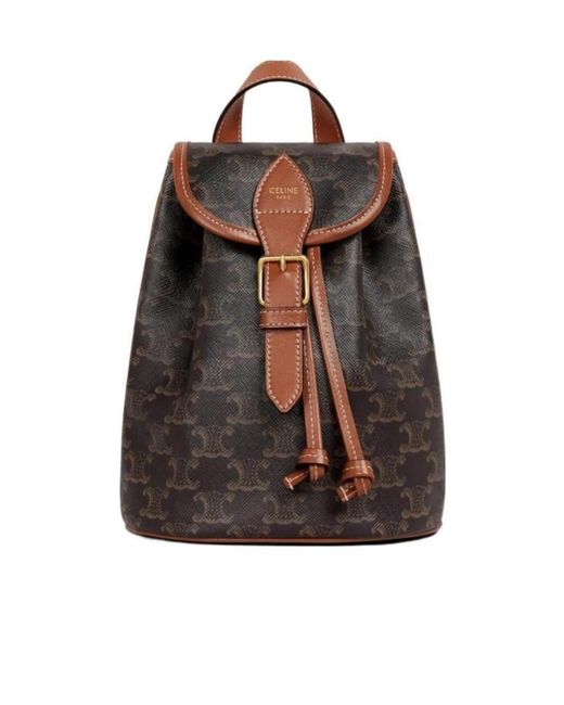 Céline Black Mini Backpack Folco