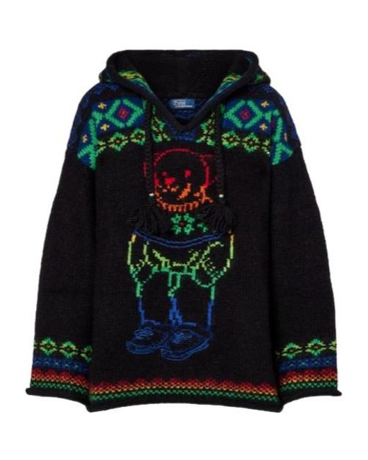 Polo Ralph Lauren Black Stylish Hooded Sweater