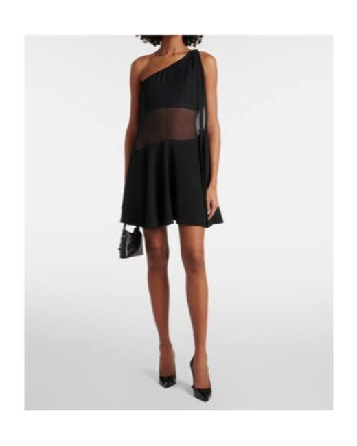 Nensi Dojaka Black Daphne One-Shoulder Minidress