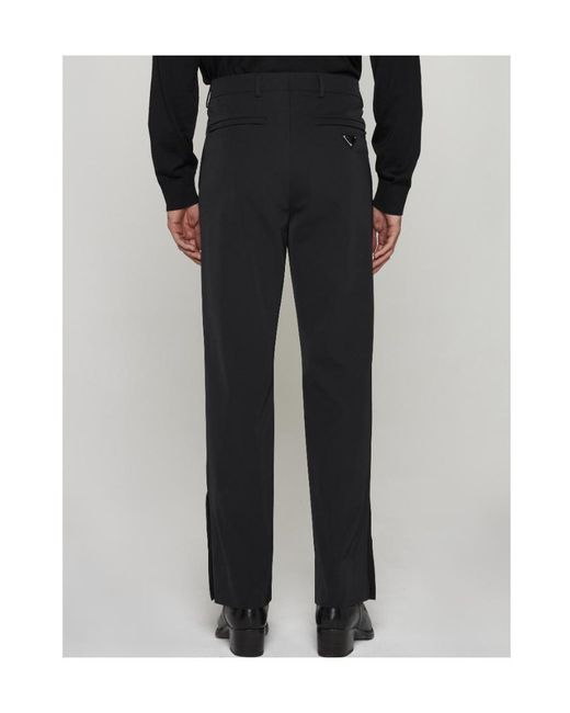 Prada Blue Straight Casual Pants for men