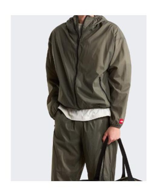 The North Face Green Tnf Box Packable Hooded Wind Jacket for men