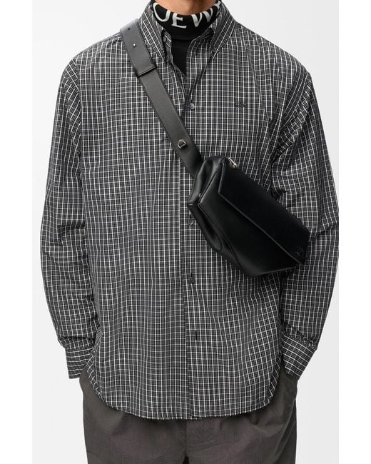 Loewe Black Puzzle Featherlight Crossbody Bag for men