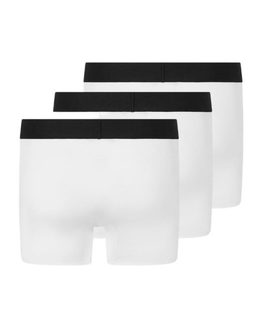 Versace White Logo Intarsia Three-Pack Boxers for men