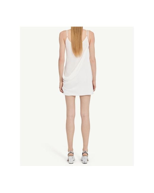 MM6 by Maison Martin Margiela White Silk Dress