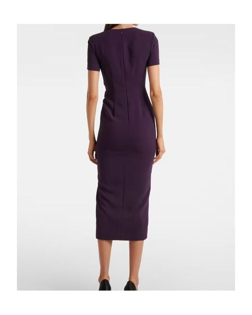Roland Mouret Purple Cady Minidress