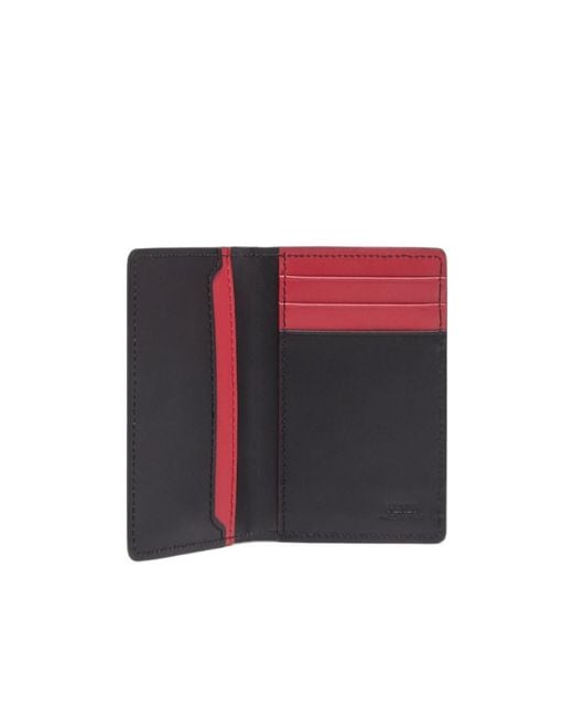 Fendi Blue Logo Plaque Bi-Fold Card Holder for men