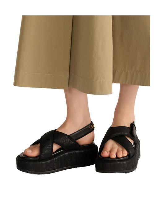Dior Black Open-Toed Platform Sandals